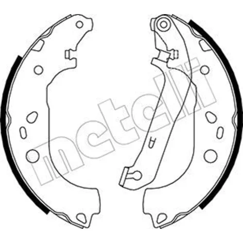 Sada brzdových čeľustí METELLI 53-0142