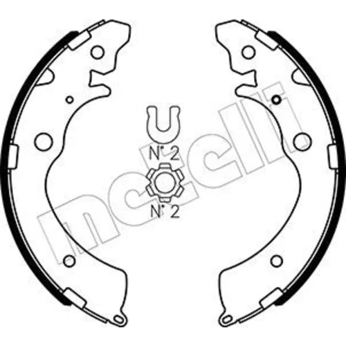 Sada brzdových čeľustí METELLI 53-0154