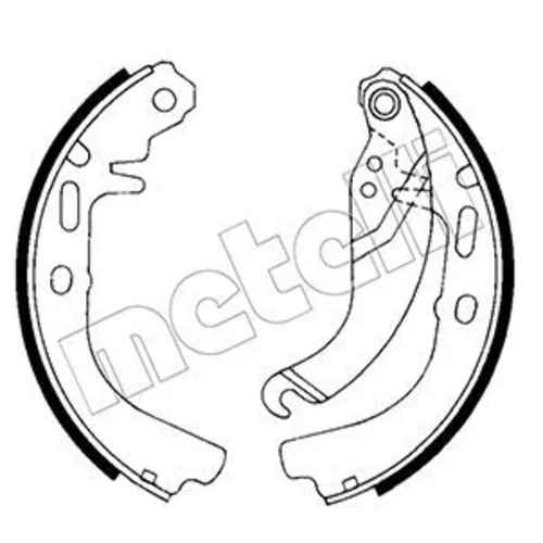Sada brzdových čeľustí METELLI 53-0304