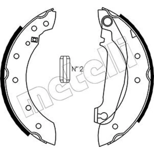 Sada brzdových čeľustí METELLI 53-0476