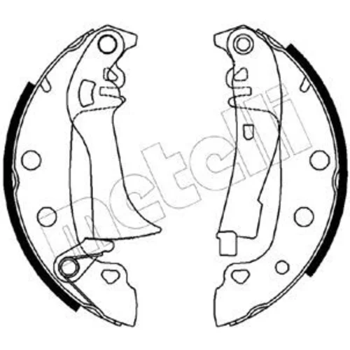 Sada brzdových čeľustí METELLI 53-0555