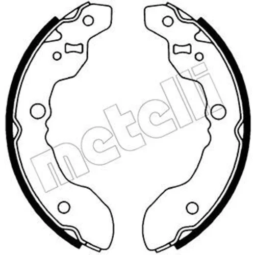 Sada brzdových čeľustí METELLI 53-0631