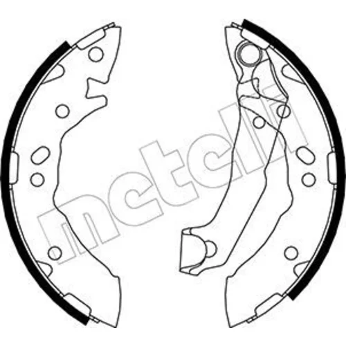 Sada brzdových čeľustí METELLI 53-0168