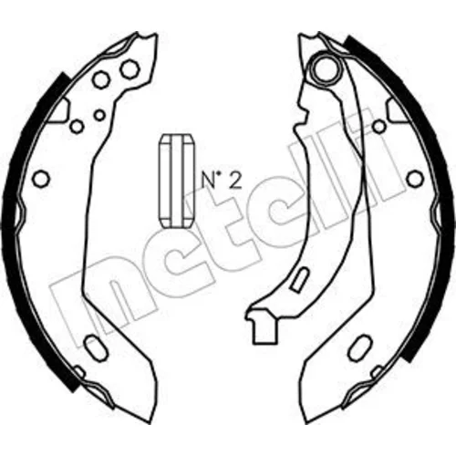 Sada brzdových čeľustí METELLI 53-0344