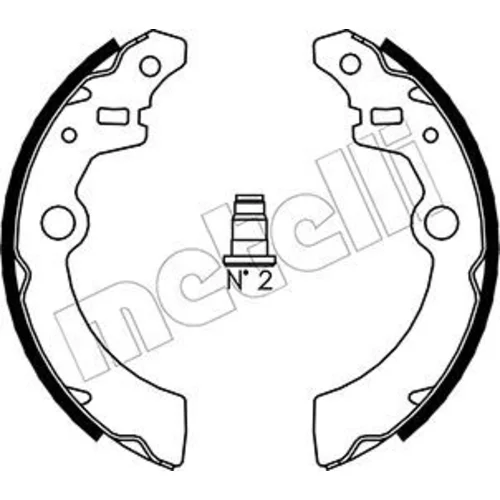 Sada brzdových čeľustí METELLI 53-0404