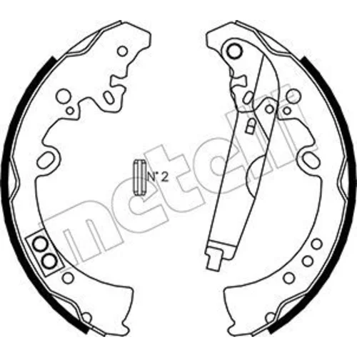 Sada brzdových čeľustí METELLI 53-0445