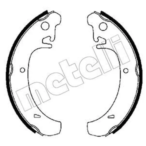 Sada brzdových čeľustí METELLI 53-0456