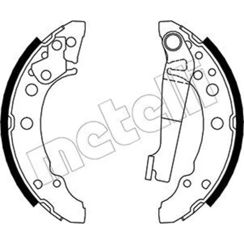 Sada brzdových čeľustí METELLI 53-0465