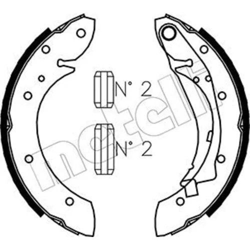 Sada brzdových čeľustí METELLI 53-0023
