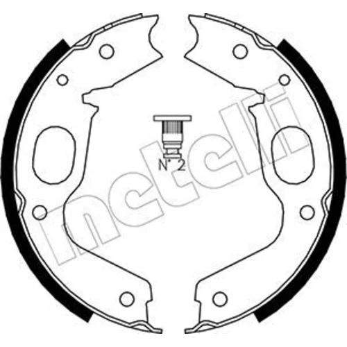 Sada brzd. čeľustí parkov. brzdy METELLI 53-0264
