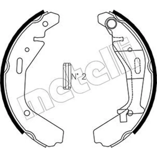 Sada brzdových čeľustí METELLI 53-0318