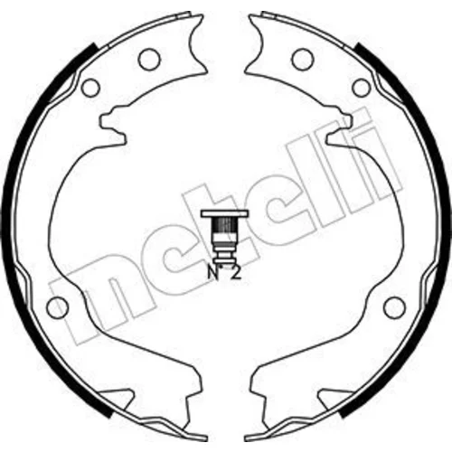 Sada brzd. čeľustí parkov. brzdy METELLI 53-0386