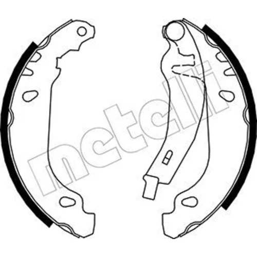 Sada brzdových čeľustí METELLI 53-0345Y