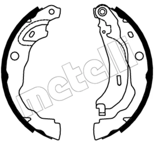 Sada brzdových čeľustí 53-0753 /METELLI/