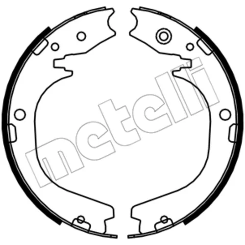 Sada brzd. čeľustí parkov. brzdy METELLI 53-0754