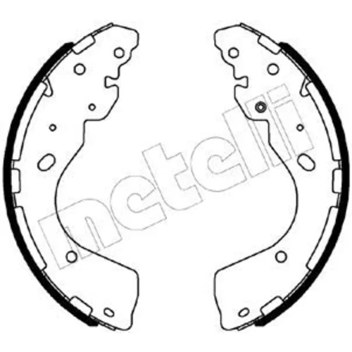 Sada brzdových čeľustí METELLI 53-0508