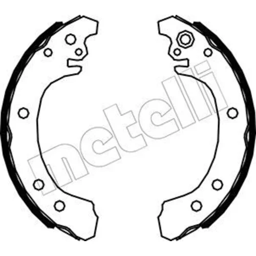 Sada brzdových čeľustí METELLI 53-0523