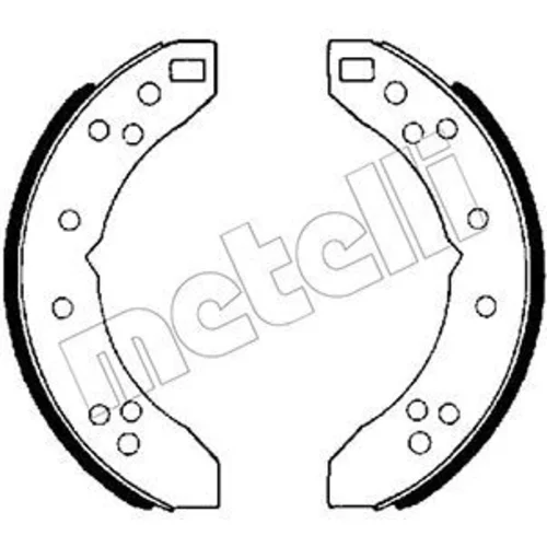 Sada brzdových čeľustí METELLI 53-0646