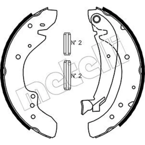 Sada brzdových čeľustí METELLI 53-0072