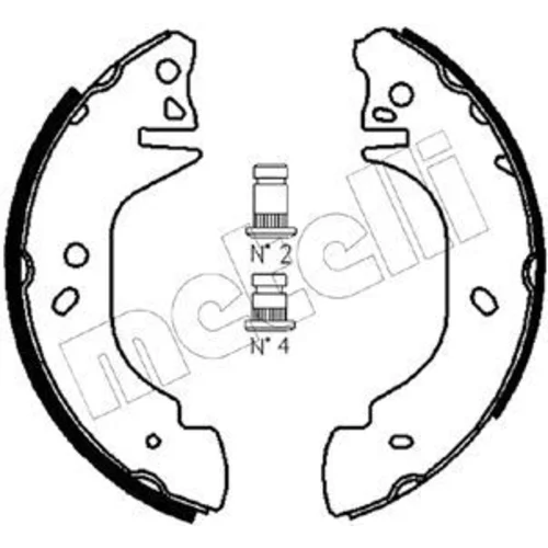 Sada brzdových čeľustí METELLI 53-0122