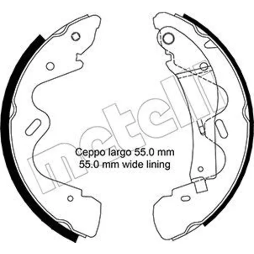 Sada brzdových čeľustí METELLI 53-0291