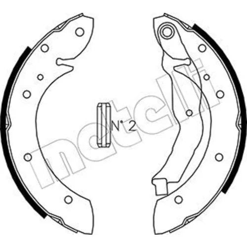 Sada brzdových čeľustí 53-0351 /METELLI/