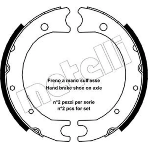 Sada brzd. čeľustí parkov. brzdy METELLI 53-0440
