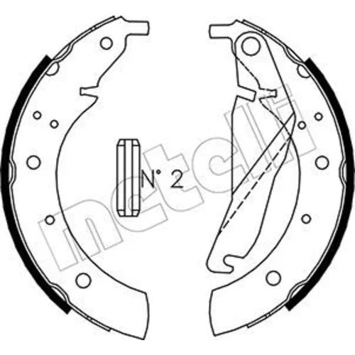 Sada brzdových čeľustí METELLI 53-0012