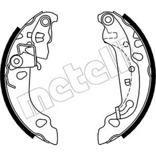 Sada brzdových čeľustí METELLI 53-0137
