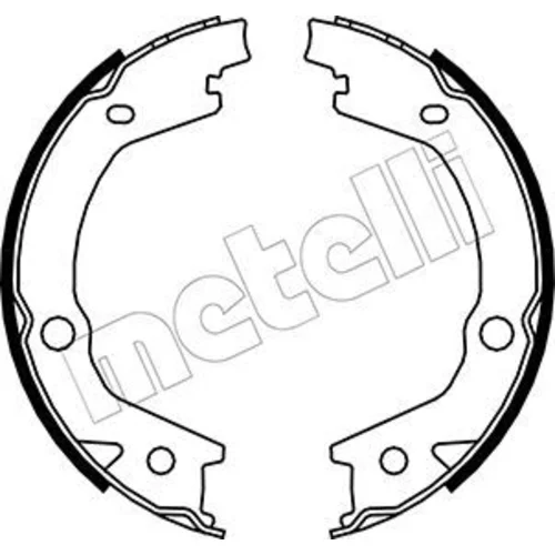 Sada brzd. čeľustí parkov. brzdy METELLI 53-0184