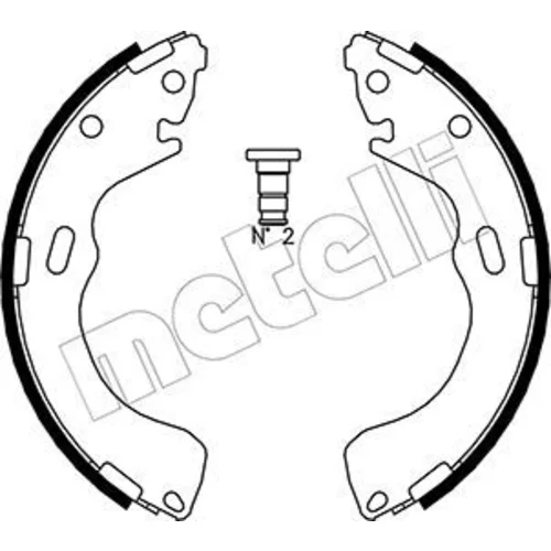 Sada brzdových čeľustí METELLI 53-0216