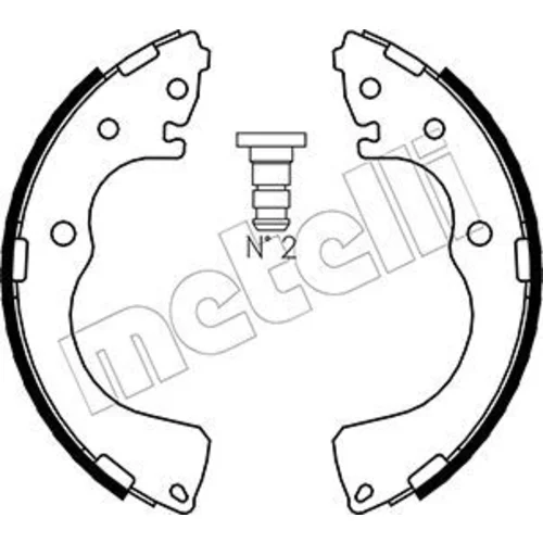 Sada brzdových čeľustí METELLI 53-0218