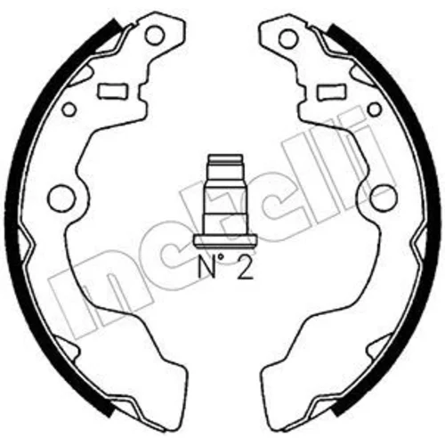 Sada brzdových čeľustí METELLI 53-0396
