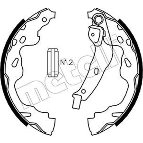 Sada brzdových čeľustí METELLI 53-0438
