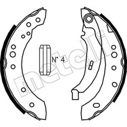 Sada brzdových čeľustí METELLI 53-0513