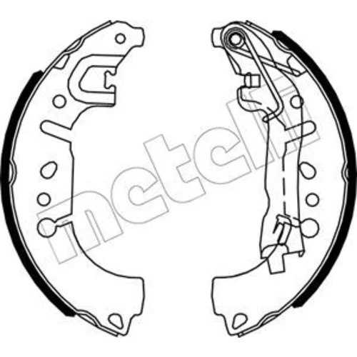 Sada brzdových čeľustí METELLI 53-0653