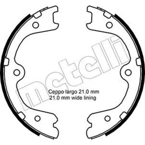 Sada brzd. čeľustí parkov. brzdy METELLI 53-0297