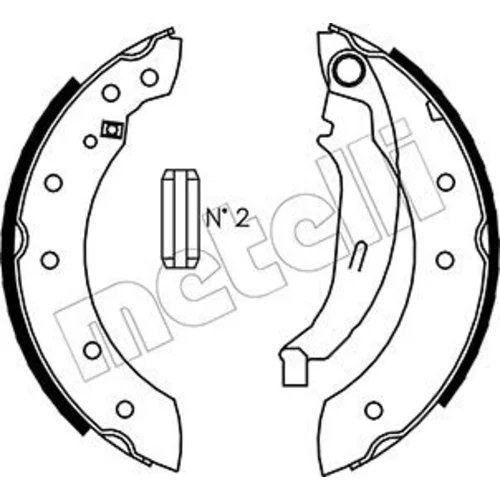 Sada brzdových čeľustí METELLI 53-0350