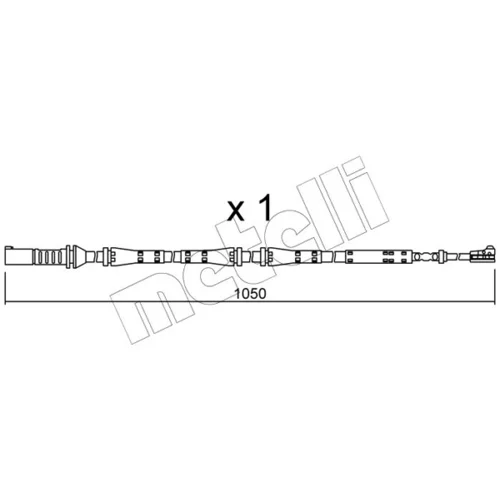 Výstražný kontakt opotrebenia brzdového obloženia METELLI SU.275