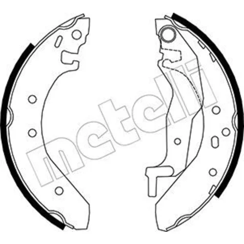 Sada brzdových čeľustí METELLI 53-0006