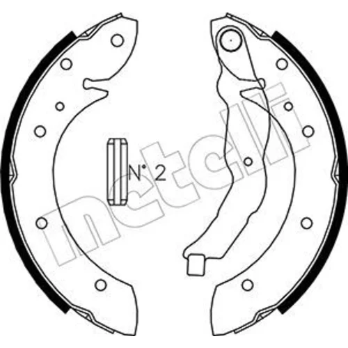 Sada brzdových čeľustí METELLI 53-0015