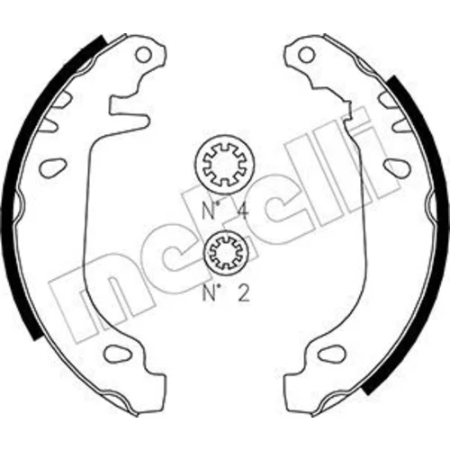 Sada brzdových čeľustí METELLI 53-0022