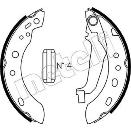 Sada brzdových čeľustí METELLI 53-0288