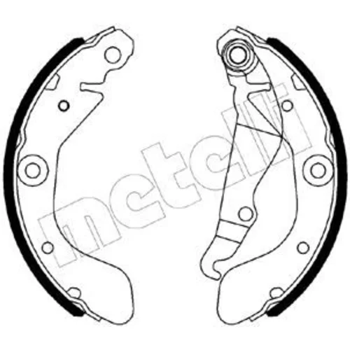 Sada brzdových čeľustí METELLI 53-0553