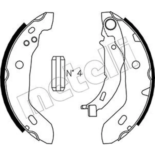 Sada brzdových čeľustí METELLI 53-0235