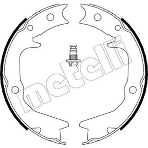 Sada brzd. čeľustí parkov. brzdy METELLI 53-0265