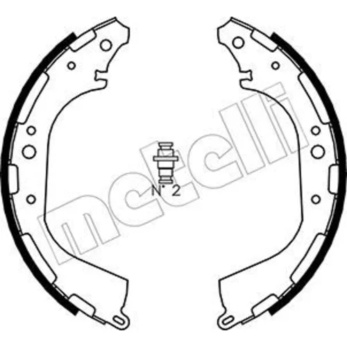 Sada brzdových čeľustí 53-0282 /METELLI/