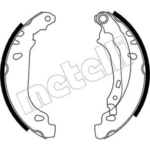 Sada brzdových čeľustí METELLI 53-0328