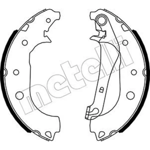 Sada brzdových čeľustí METELLI 53-0531