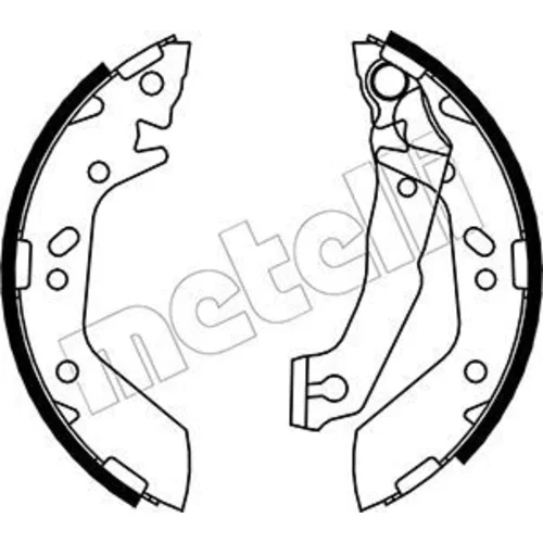 Sada brzdových čeľustí METELLI 53-0170
